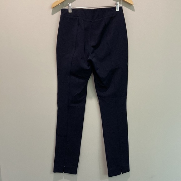 Pink Tarten Blue Scuba Ponte Straight Leg Pant - Picture 10 of 14